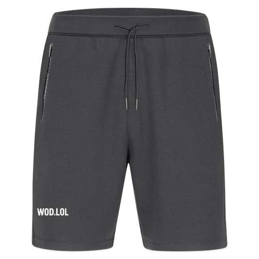 Short de sport homme Pro Casual WOD.LOL gris graphite, poches zippées