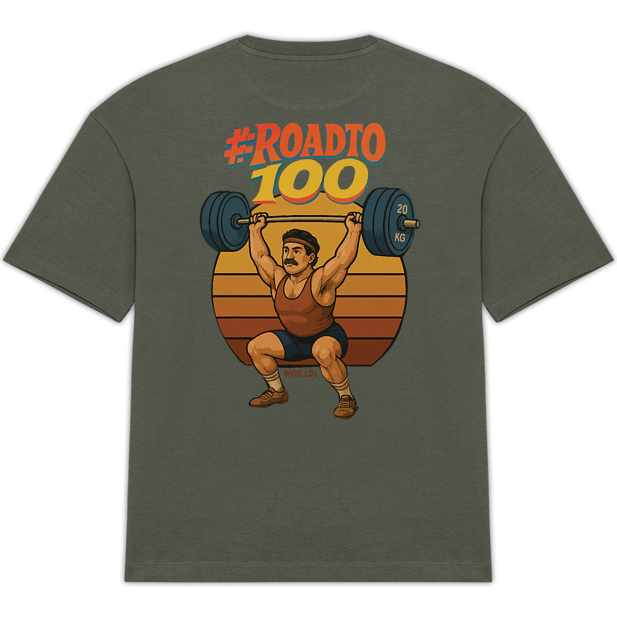 T-shirt Oversize #RoadTo100 – 100% Coton Bio, Unisexe