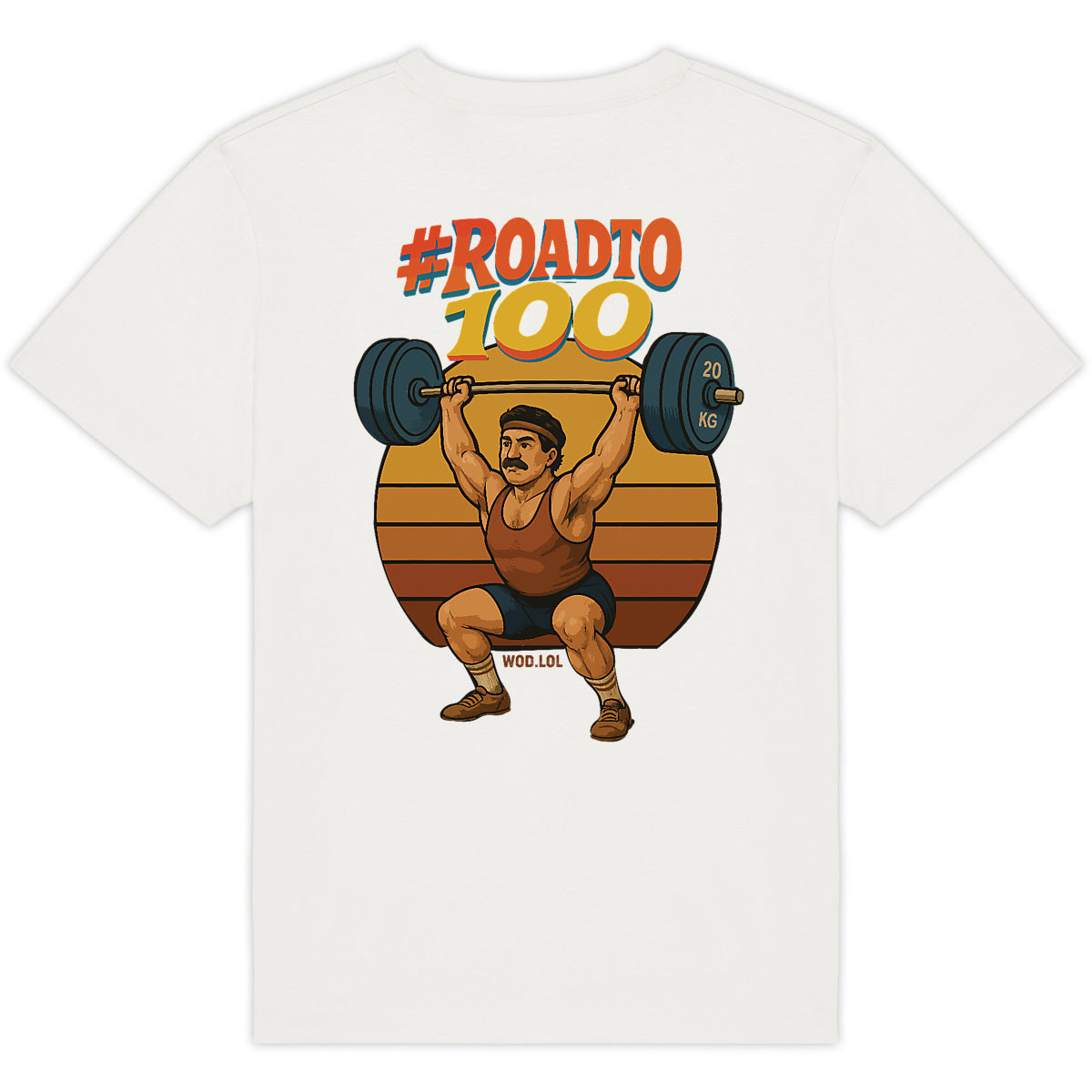 T-shirt Oversize #RoadTo100 – 100% Coton Bio, Unisexe