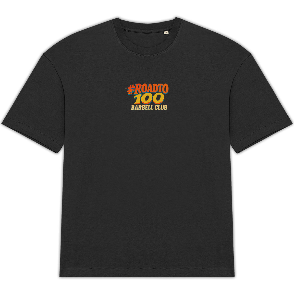 T-shirt Oversize #RoadTo100 – 100% Coton Bio, Unisexe