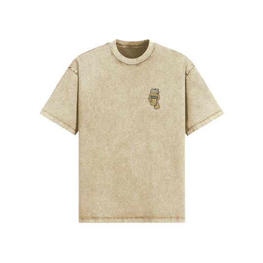 homme portant t-shirt sarcastique fitness délavé No Pain No Pastis – WOD.LOL