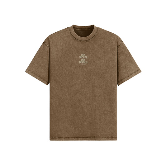 face T-shirt Oversize Délavé Des Biceps Des Bisous bordeaux CrossFit oversize WOD.LOL