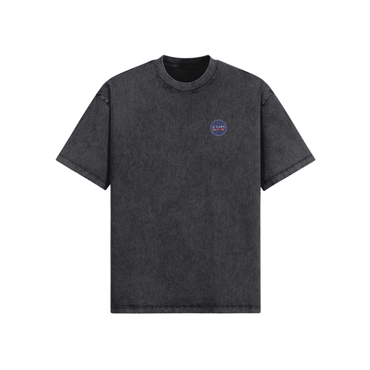 T-shirt oversize délavé Le Vapoteur Discount Édition Marseille – vue de face – WOD.LOL