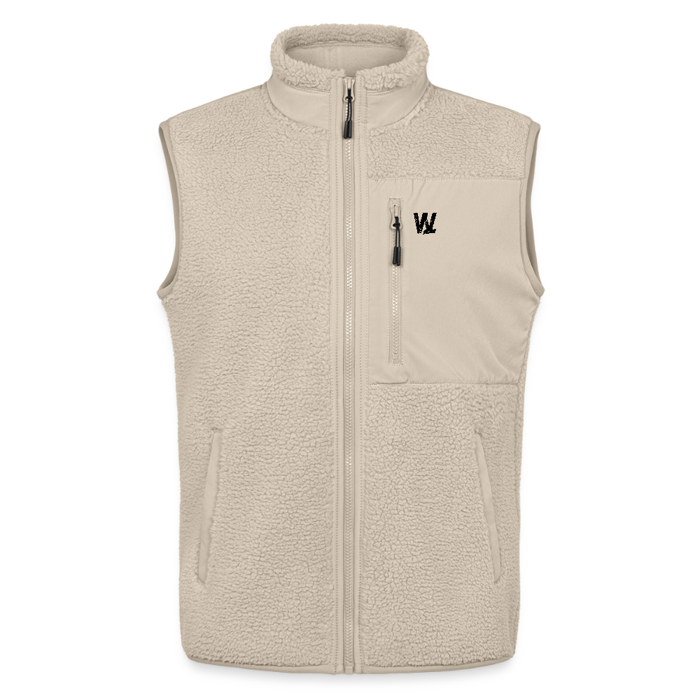 Gilet sherpa WOD.LOL unisexe beige – gym wear marque française – WOD.LOL