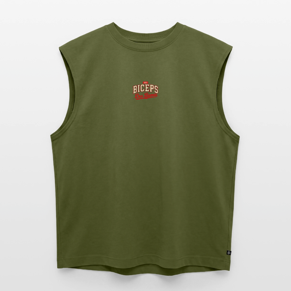 Tank top coupe classique Des Biceps Des Bisous V2 Athletic Dept. kaki, coton bio – WOD.LOL