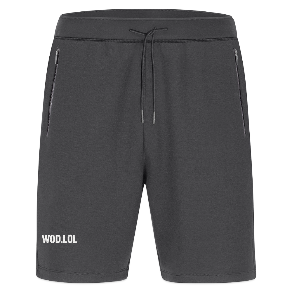 Short de sport homme Pro Casual WOD.LOL gris graphite, poches zippées