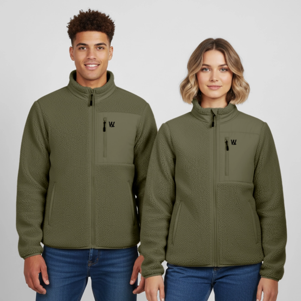 Veste sherpa DÉCONTRACTÉE Stanley/Stella Unisexe - kaki