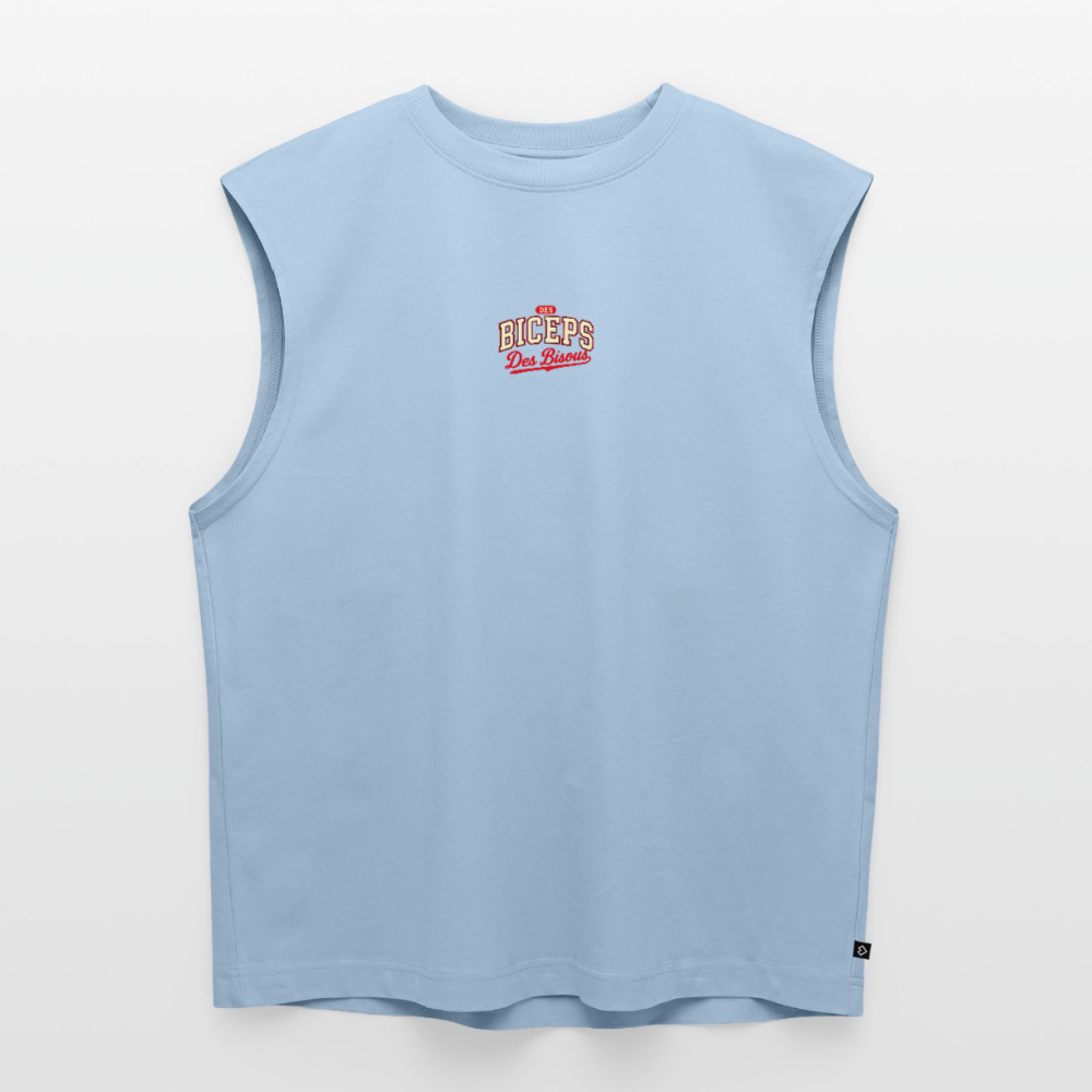 Tank top coupe classique Des Biceps Des Bisous V2 Athletic Dept. bleu clair, coton bio – WOD.LOL