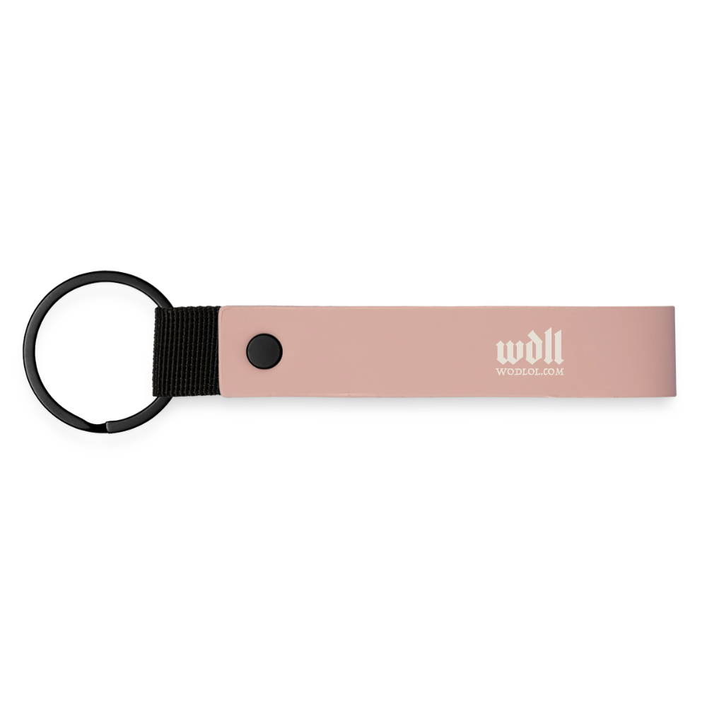 Porte-clés dragonne WDLL Lifting Club rose, finition mate – WOD.LOL