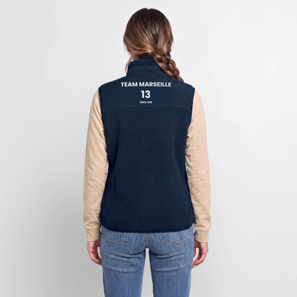 Veste sans manches sherpa unisexe Stanley/Stella - marine
