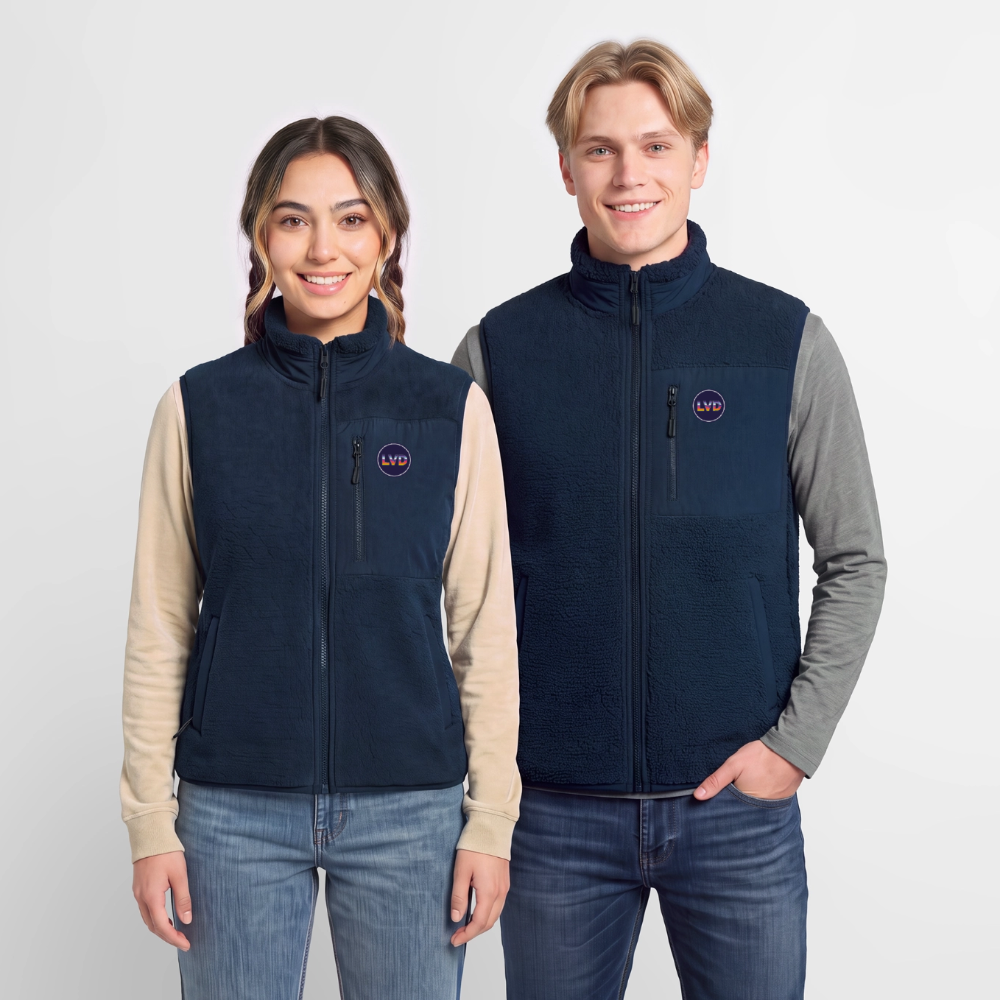 Veste sans manches sherpa unisexe Stanley/Stella - marine