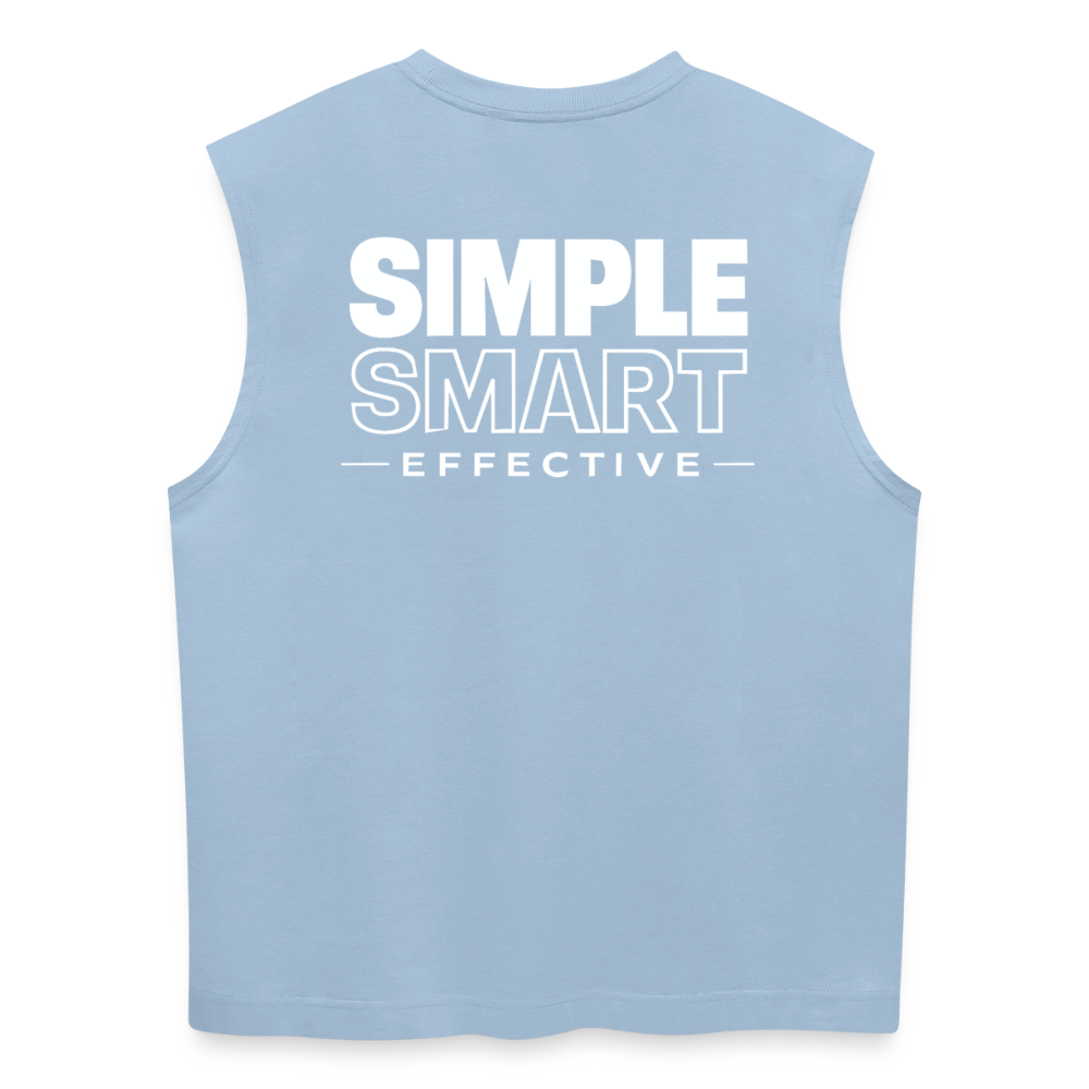 Tank Coupe Classique No Frills Programming - bleu clair