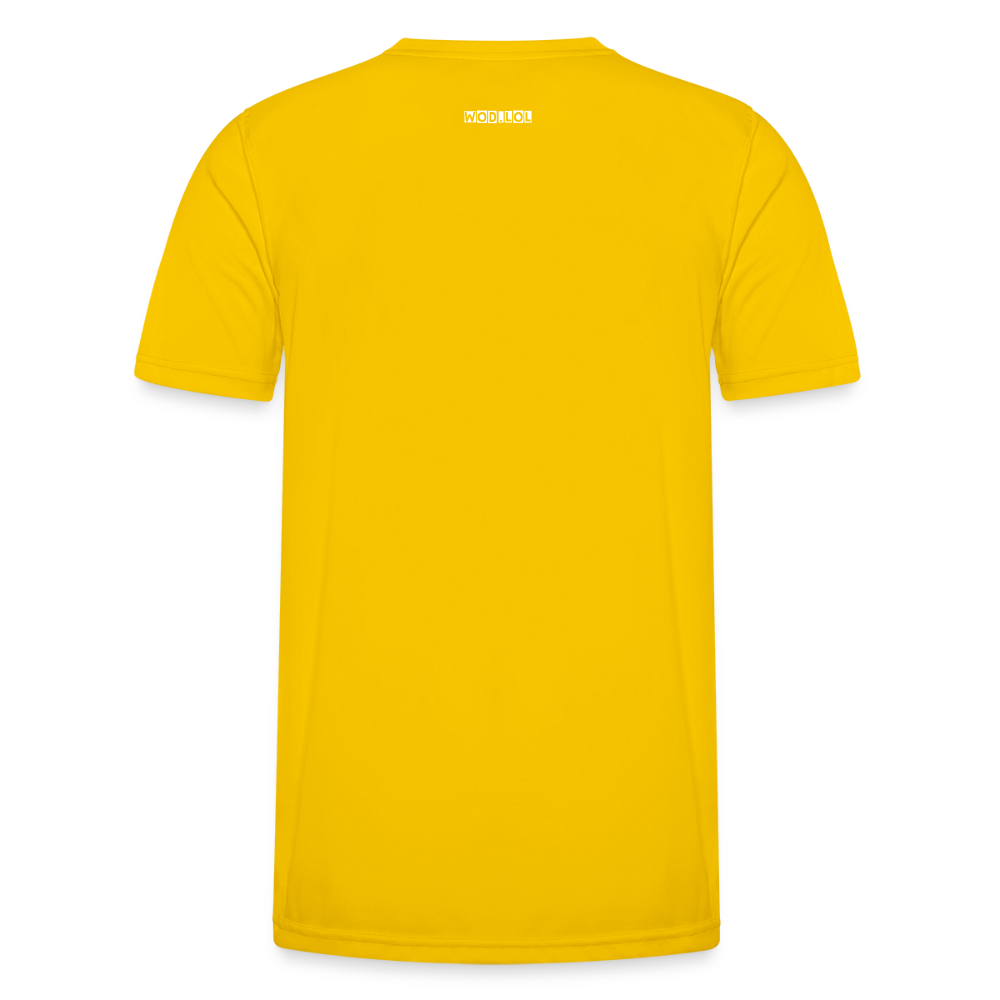 T-shirt sport Wod.LOL Running Club - jaune d'œuf