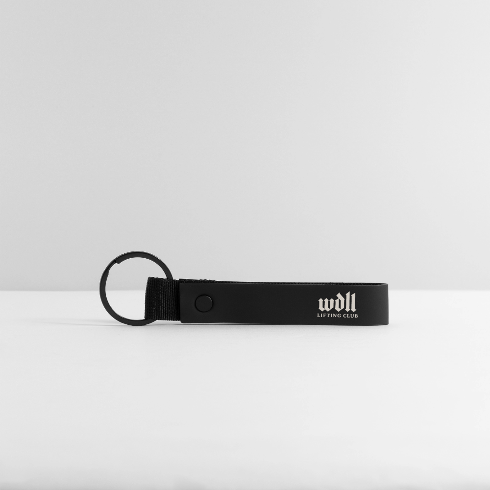 Porte-clés WDLL Lifting Club noir, logo Lifting Club – WOD.LOL