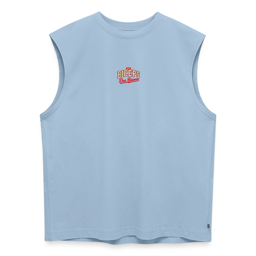 Tank top coupe classique Des Biceps Des Bisous V2 Athletic Dept. bleu clair, coton bio – WOD.LOL
