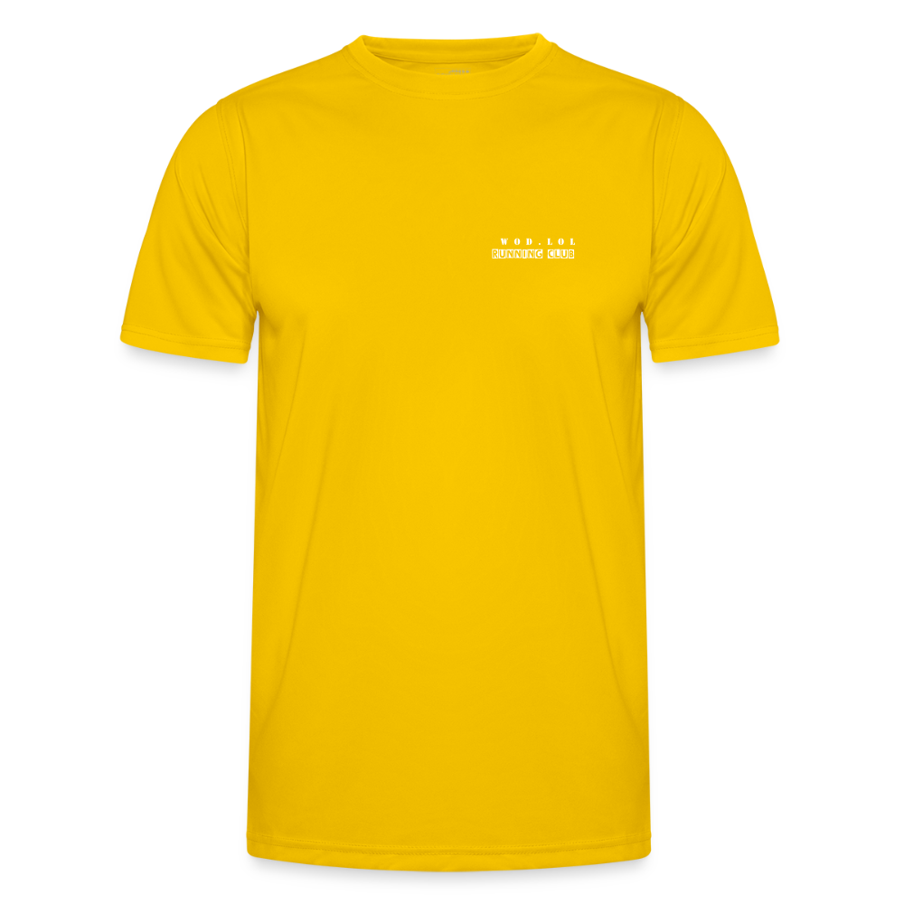 T-shirt sport Wod.LOL Running Club - jaune d'œuf