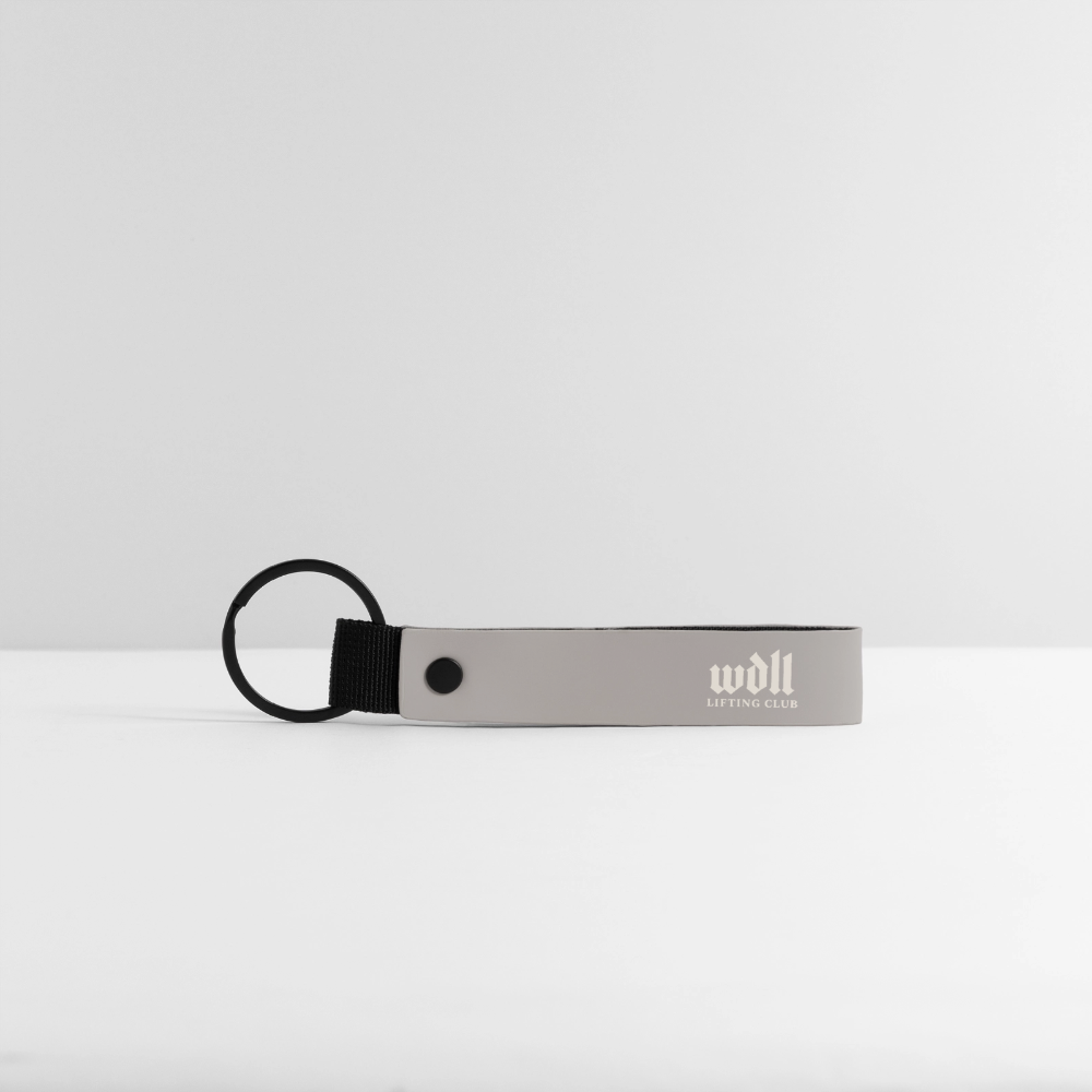 Porte-clés WDLL Lifting Club gris clair, logo Lifting Club – WOD.LOL