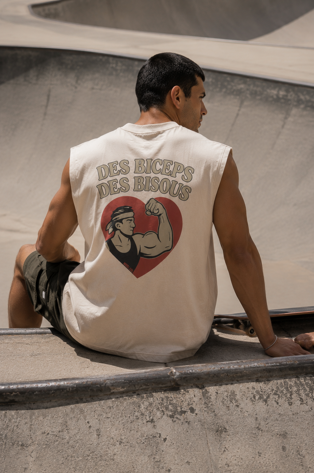 face Tank Boxy Des Biceps Des Bisous débardeur sport CrossFit oversize WOD.LOL