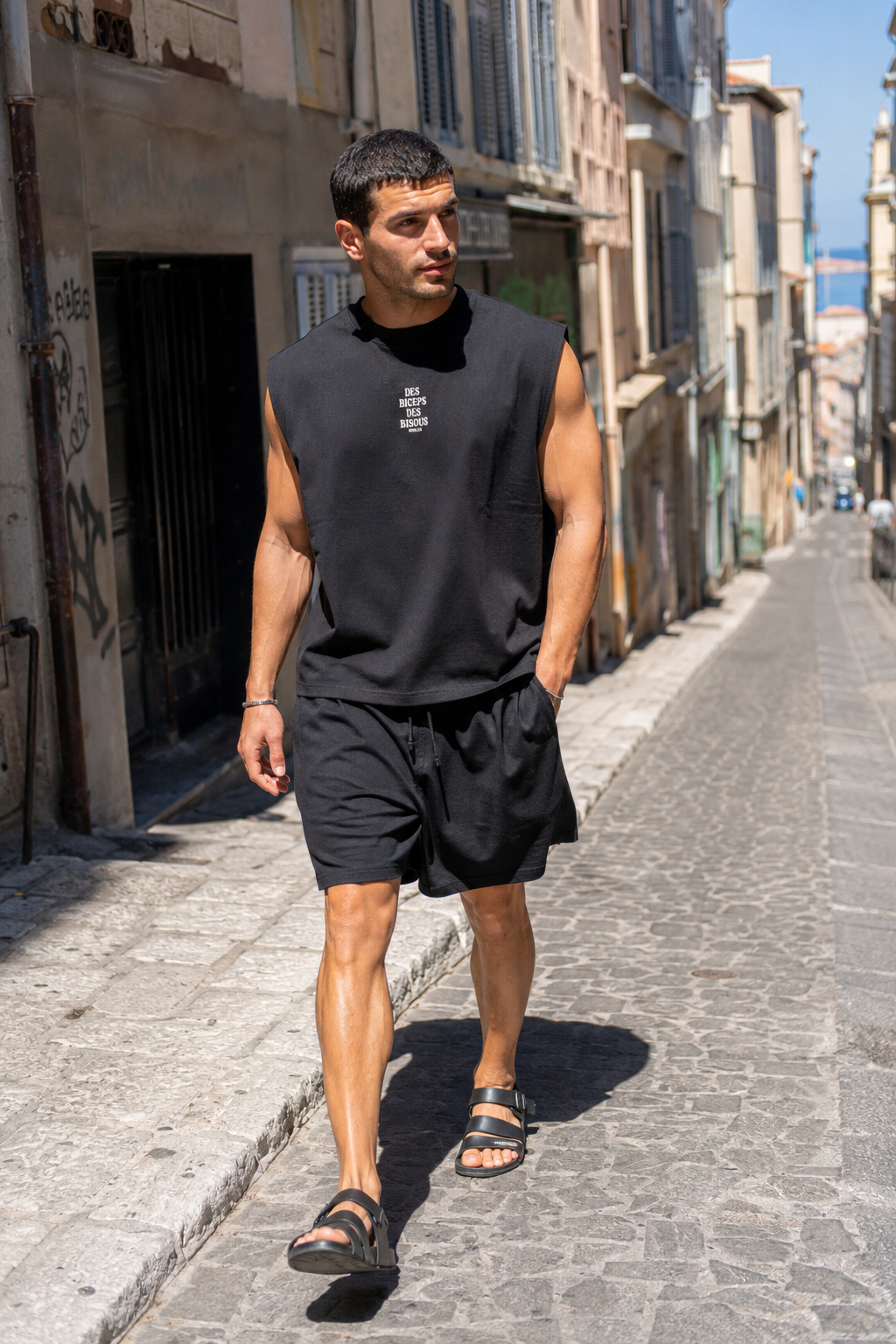 face Tank Boxy Des Biceps Des Bisous débardeur sport CrossFit oversize WOD.LOL