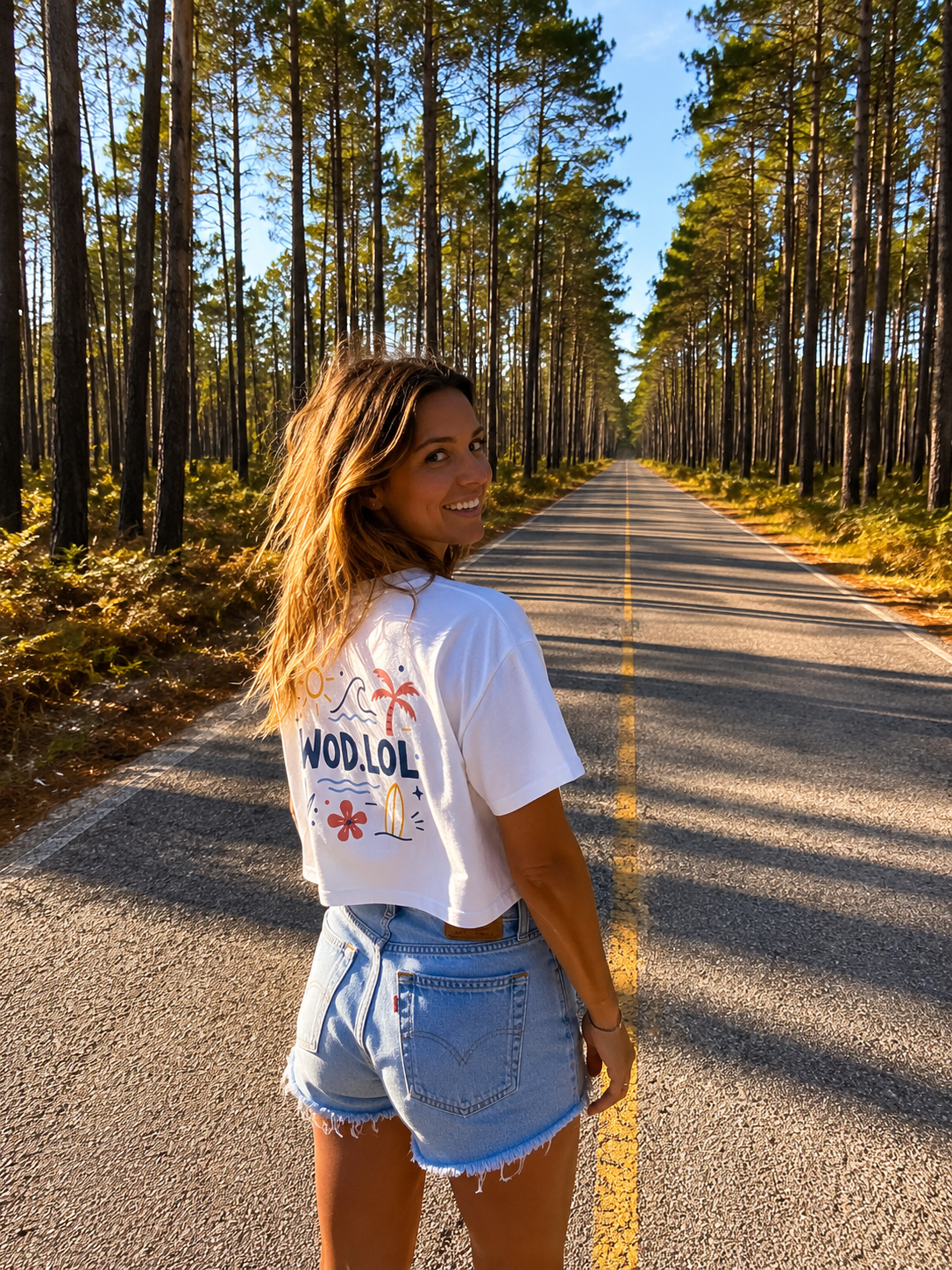 Crop top femme Summer Flow | WOD.LOL