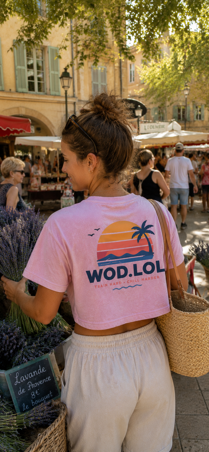 Crop top femme Summer Sunset | WOD.LOL