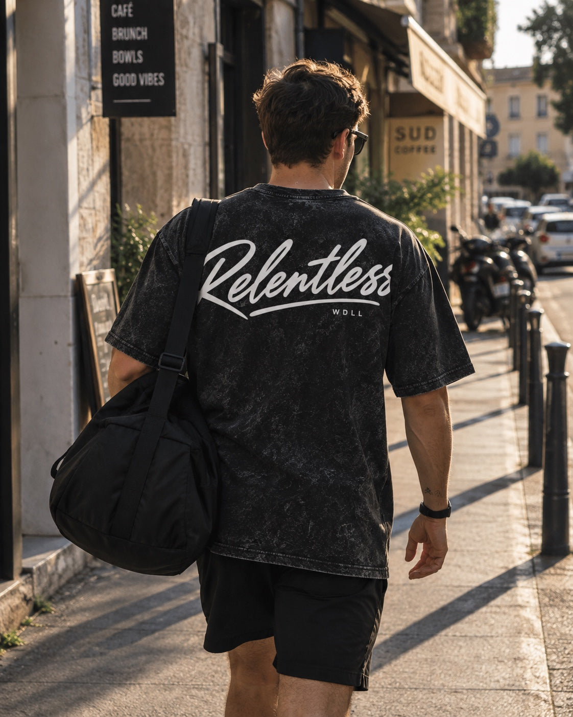 T-shirt Oversize WDLL Relentless – Snow Wash, 100% Coton, Unisexe