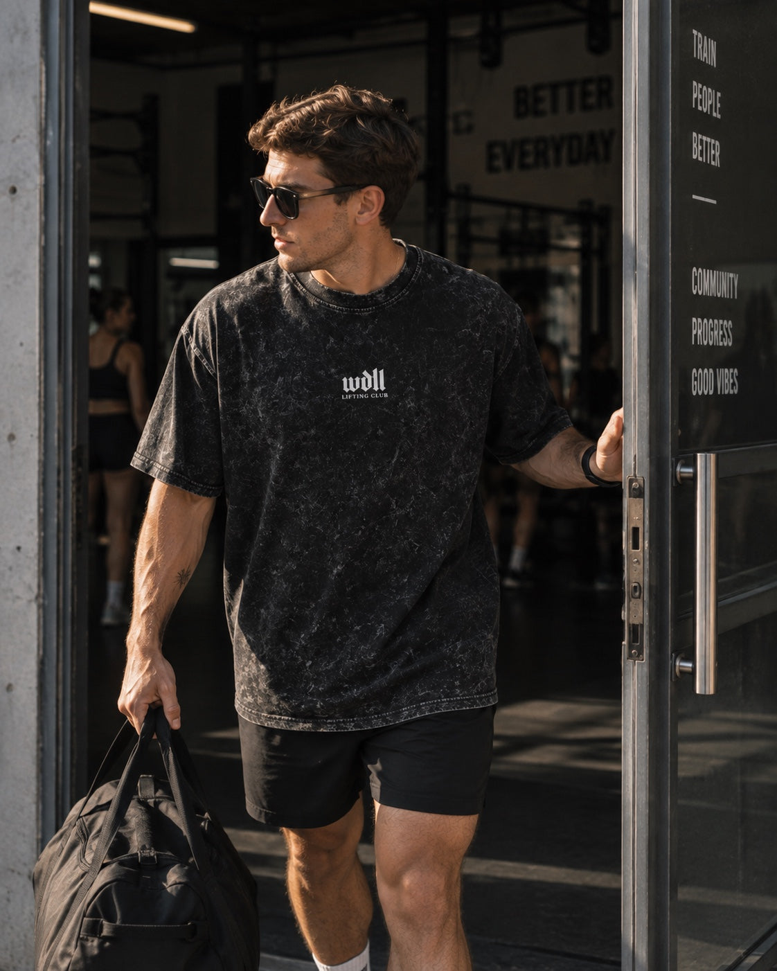 T-shirt Oversize WDLL Relentless – Snow Wash, 100% Coton, Unisexe