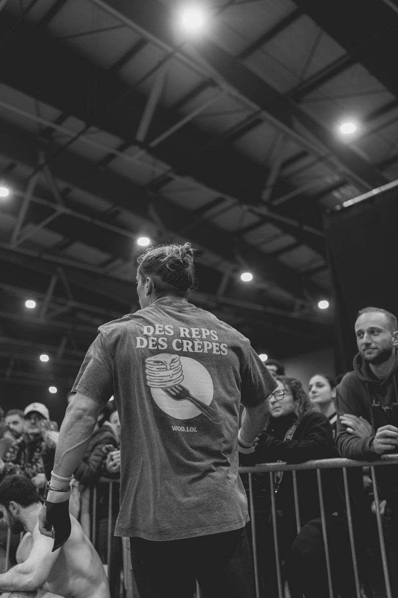 T-shirt Oversize Délavé Des Reps, Des Crepes – 100% Coton Bio, Unisexe