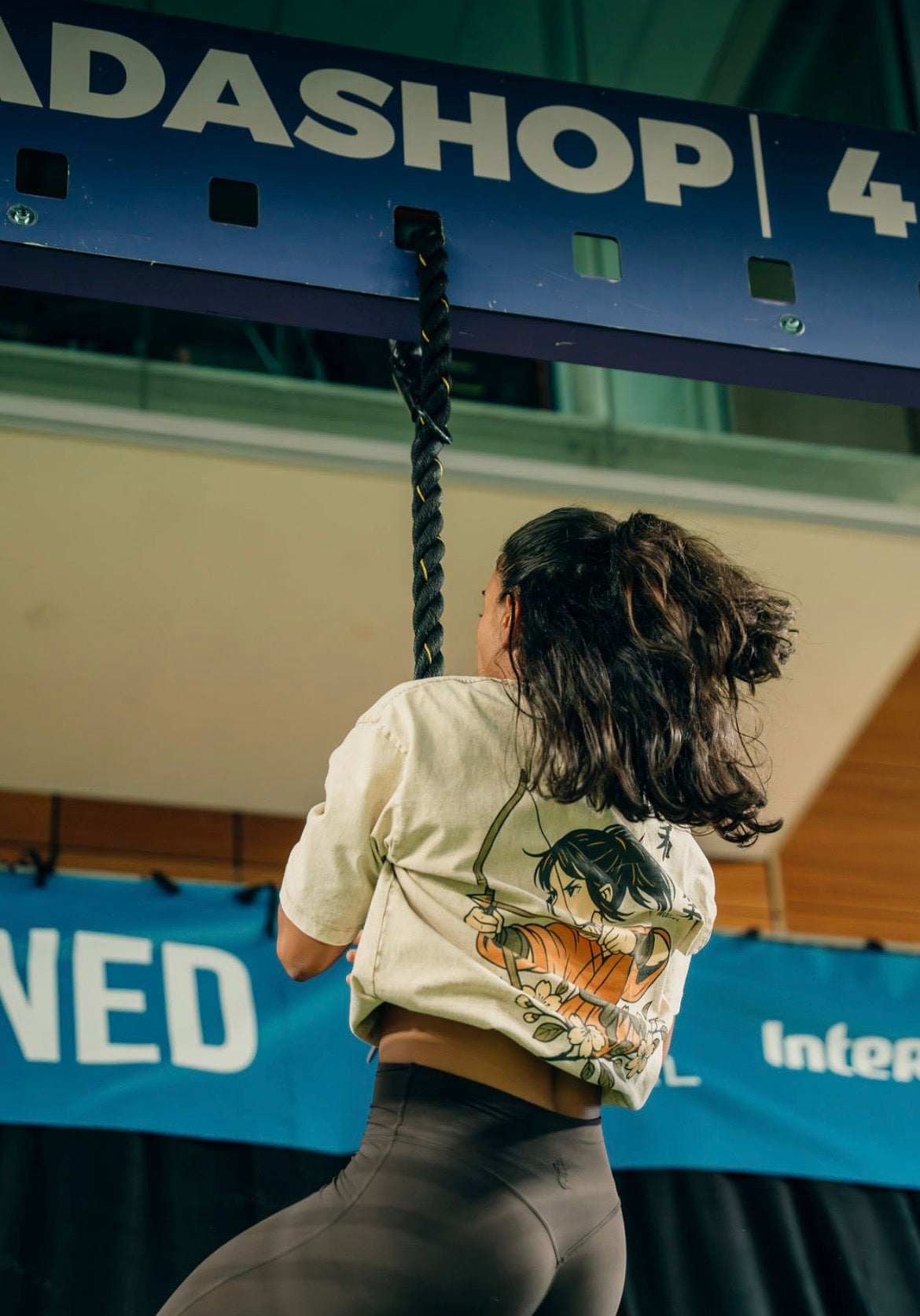 T-shirt Oversize "Kyudo Spirit" – Snow Wash, 100% Coton, Unisexe