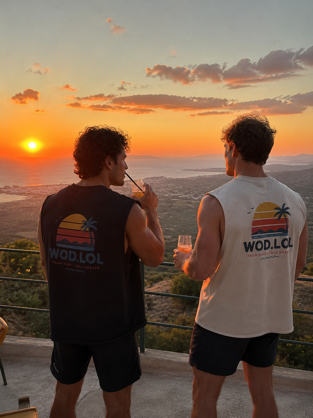 Tank boxy Summer Sunset | WOD.LOL
