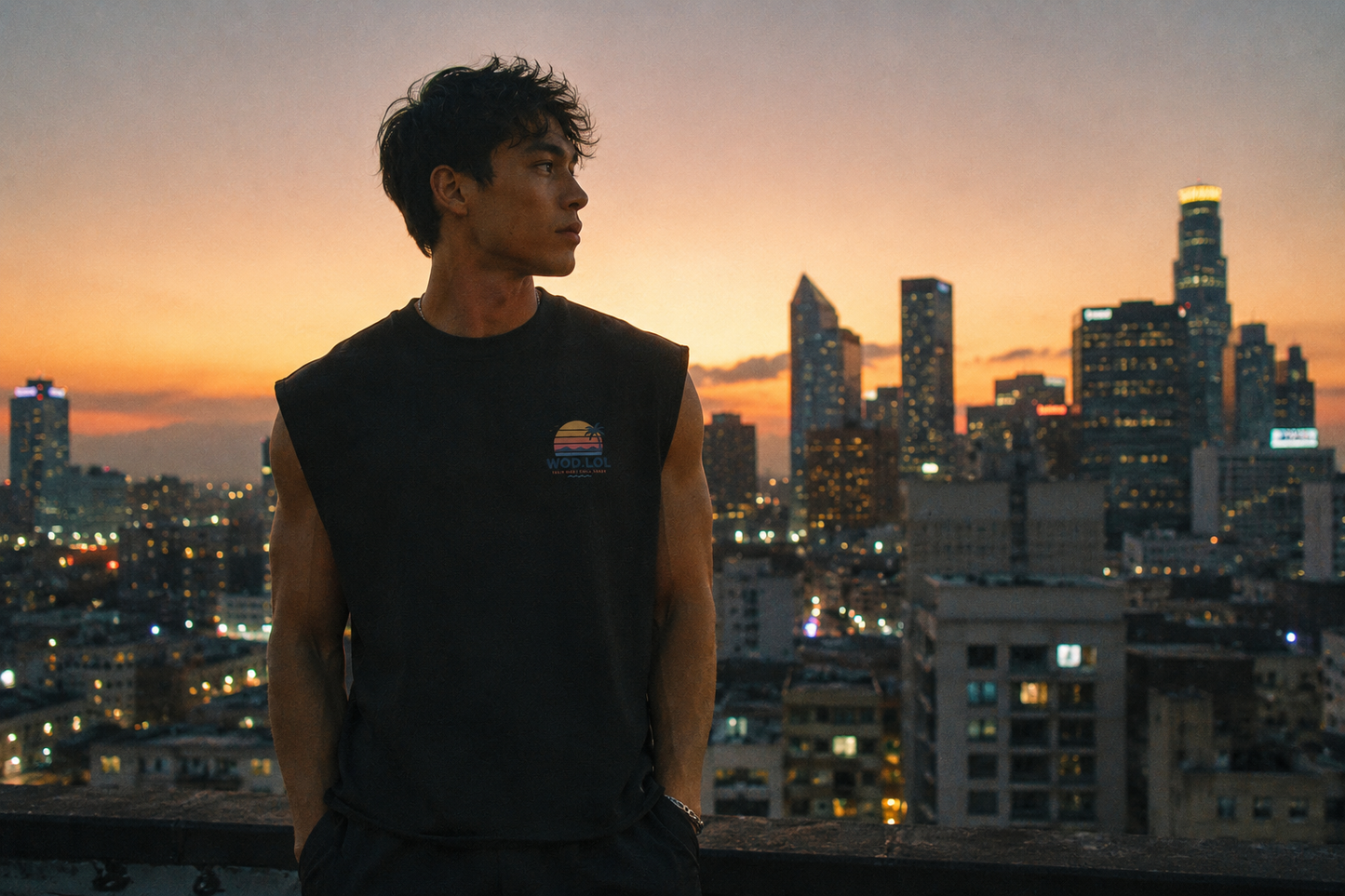 Tank boxy Summer Sunset | WOD.LOL