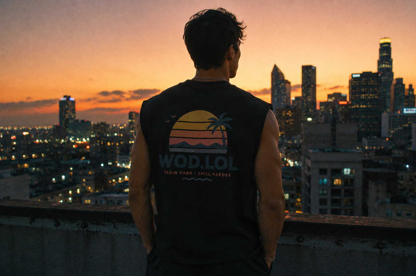 Tank boxy Summer Sunset | WOD.LOL