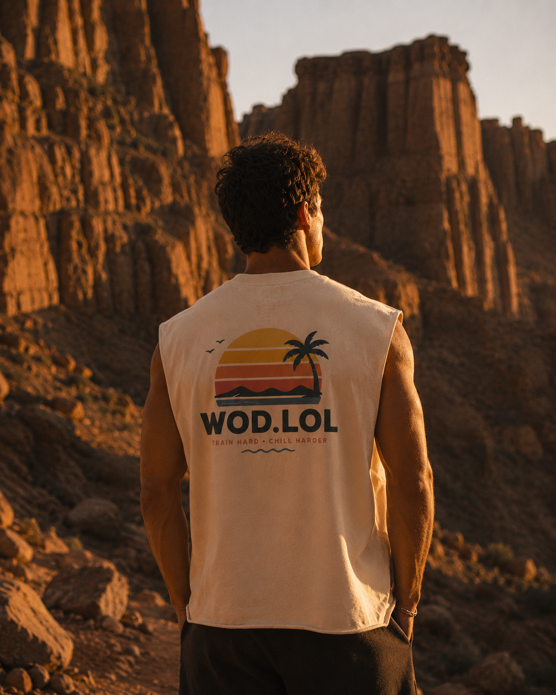 Tank boxy Summer Sunset | WOD.LOL