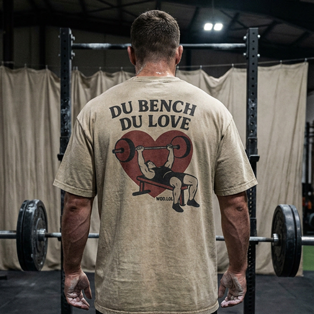 Oversized Washed T-shirt from Du Bench, Du Love – 100% Organic Cotton, Unisex