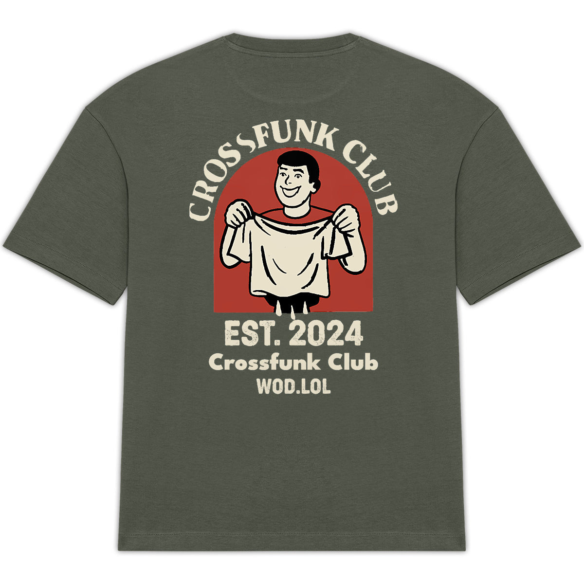 T-shirt Oversize Cross Funk Club – 100% Coton Bio, Unisexe