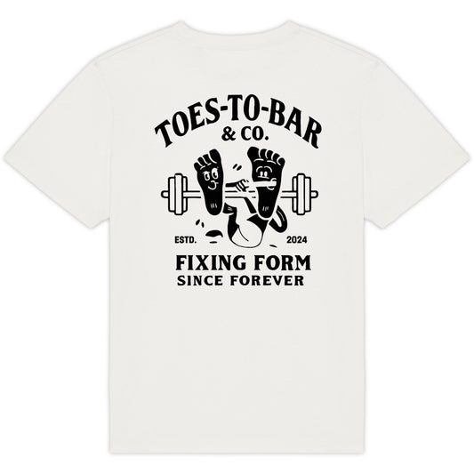 T-shirt Oversize "Toes-to-Bar & Co" – 100% Coton Bio, Unisexe