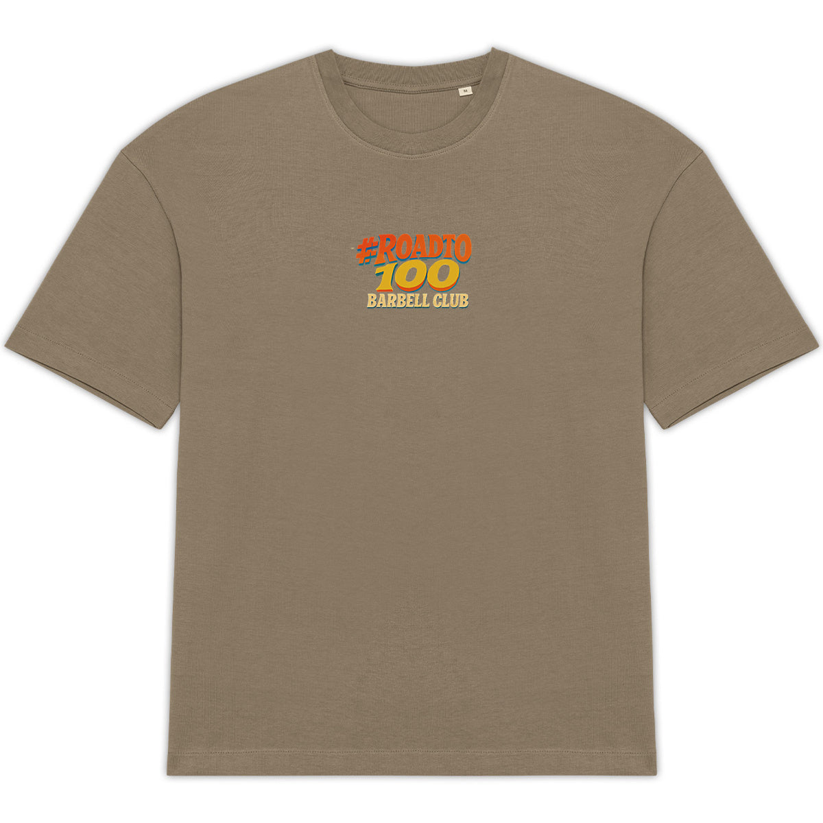 T-shirt Oversize #RoadTo100 – 100% Coton Bio, Unisexe