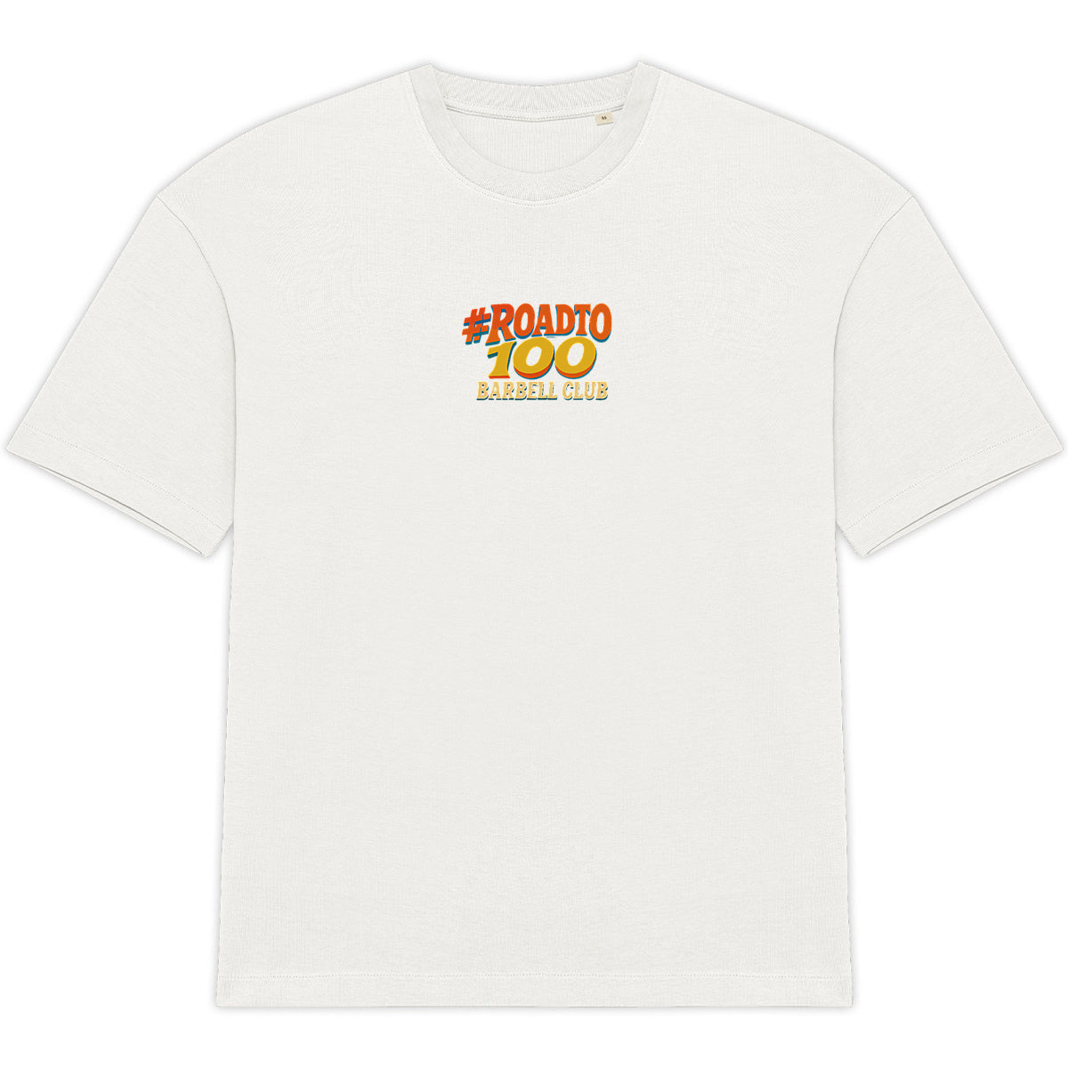T-shirt Oversize #RoadTo100 – 100% Coton Bio, Unisexe