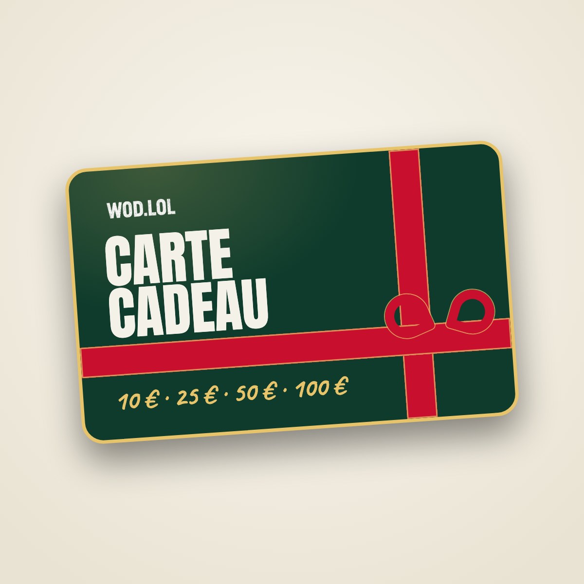 Carte cadeau WOD.LOL