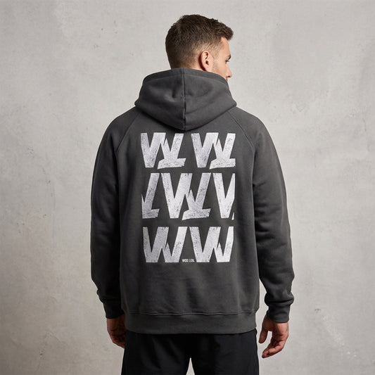 WOD.LOL Classic Oversize Hoodie – 100% Cotton, Fleece 380g/m²