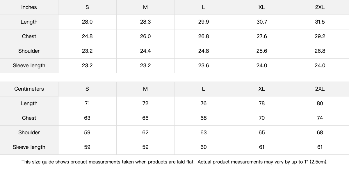Hoodie oversize WDLL Relentless – guide des tailles en cm
