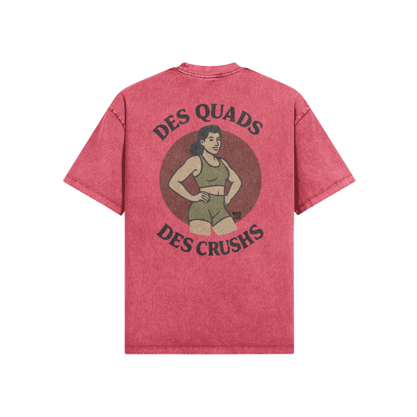 T-shirt Oversize Délavé Des Quads, Des Crushs – 100% Coton Bio, Unisex