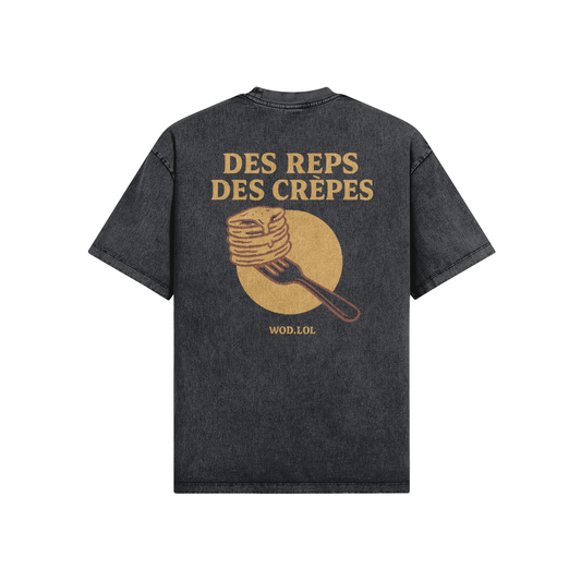 T-shirt oversize délavé Des Reps Des Crepes – photo lifestyle – WOD.LOL