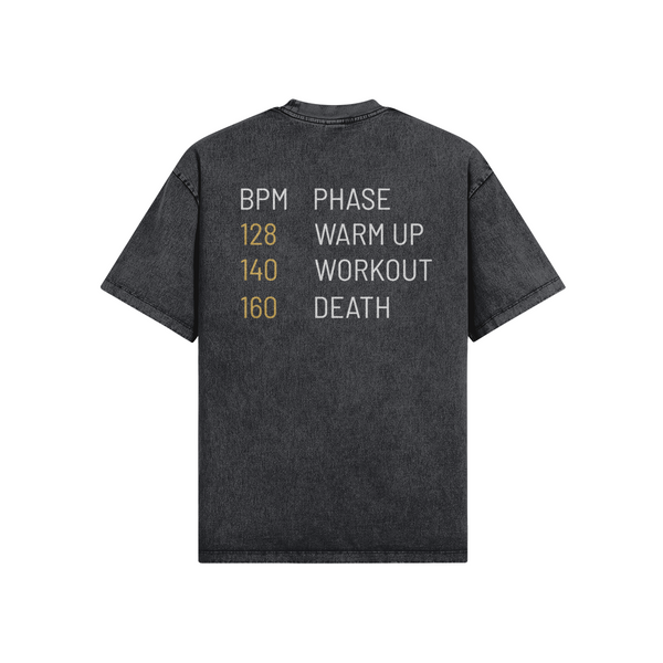 T-shirt Oversize Délavé NKR Death by BPM – 100 % Coton Bio, Unisexe