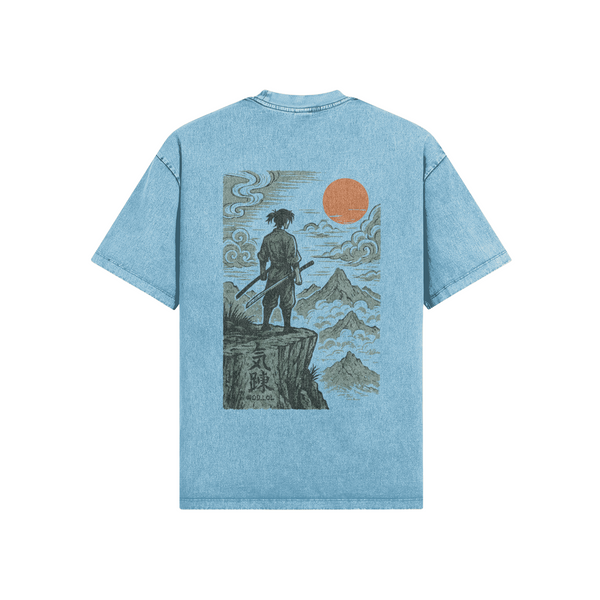 T-shirt Oversize "Beyond Limits" – Effet délavé, 100% Coton, Unisexe