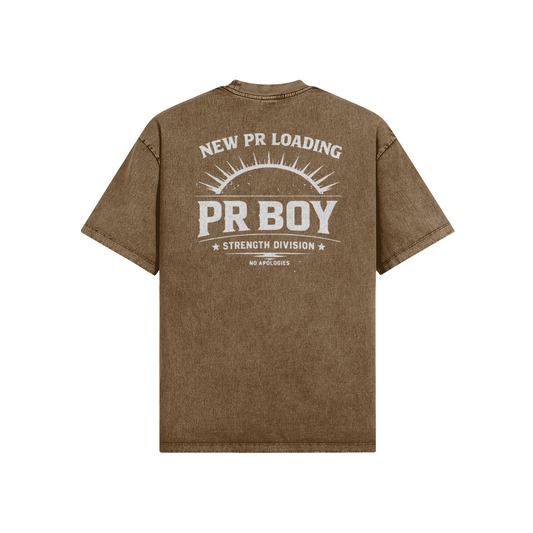 T-shirt oversize délavé PR Boy – photo lifestyle – WOD.LOL