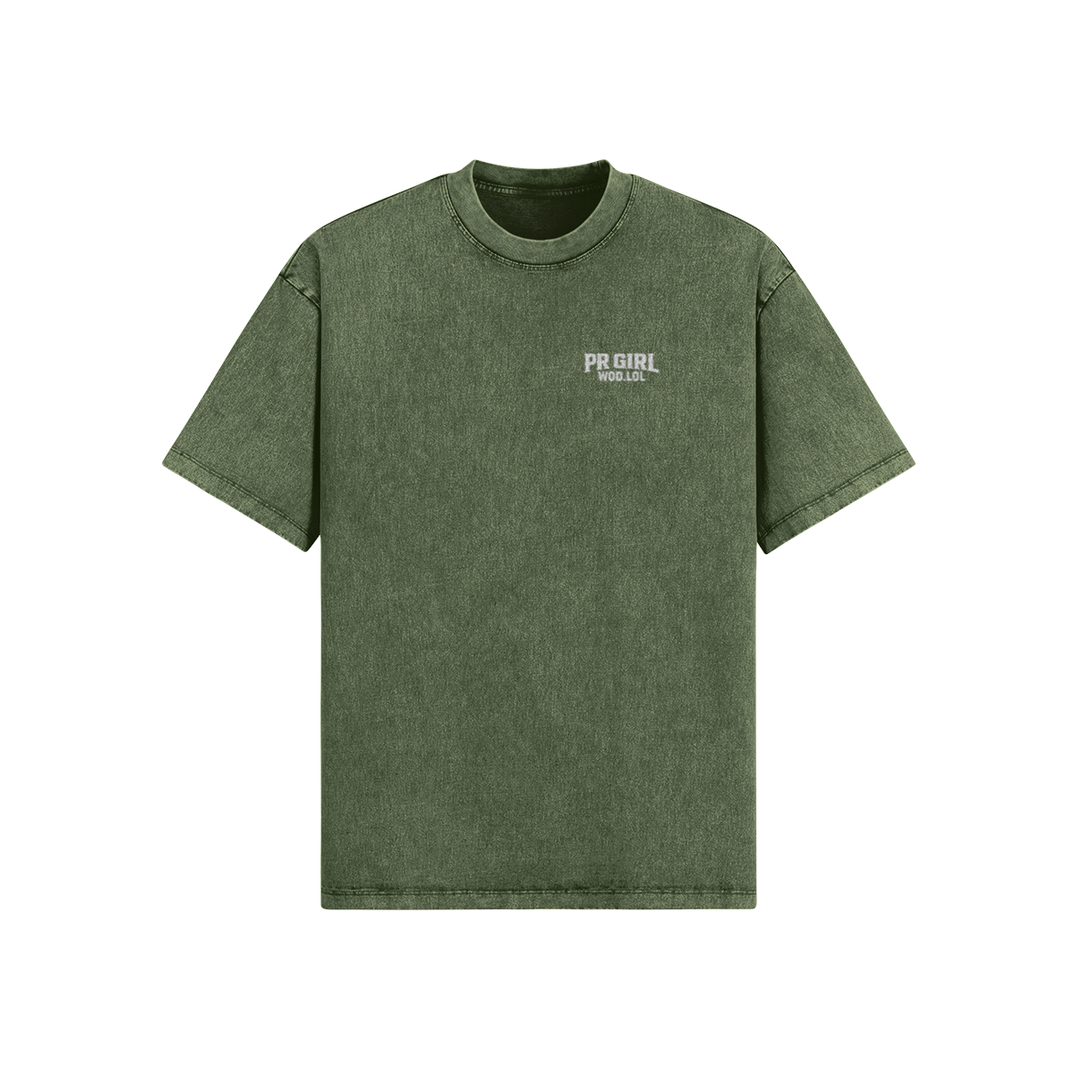 homme portant oversized gym wear délavé PR Girl Special Brune – WOD.LOL