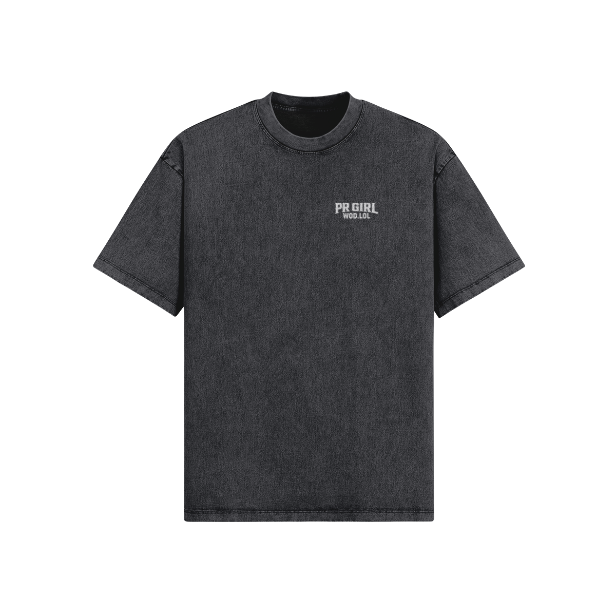 homme portant t-shirt oversize fitness délavé PR Girl Special Brune – WOD.LOL