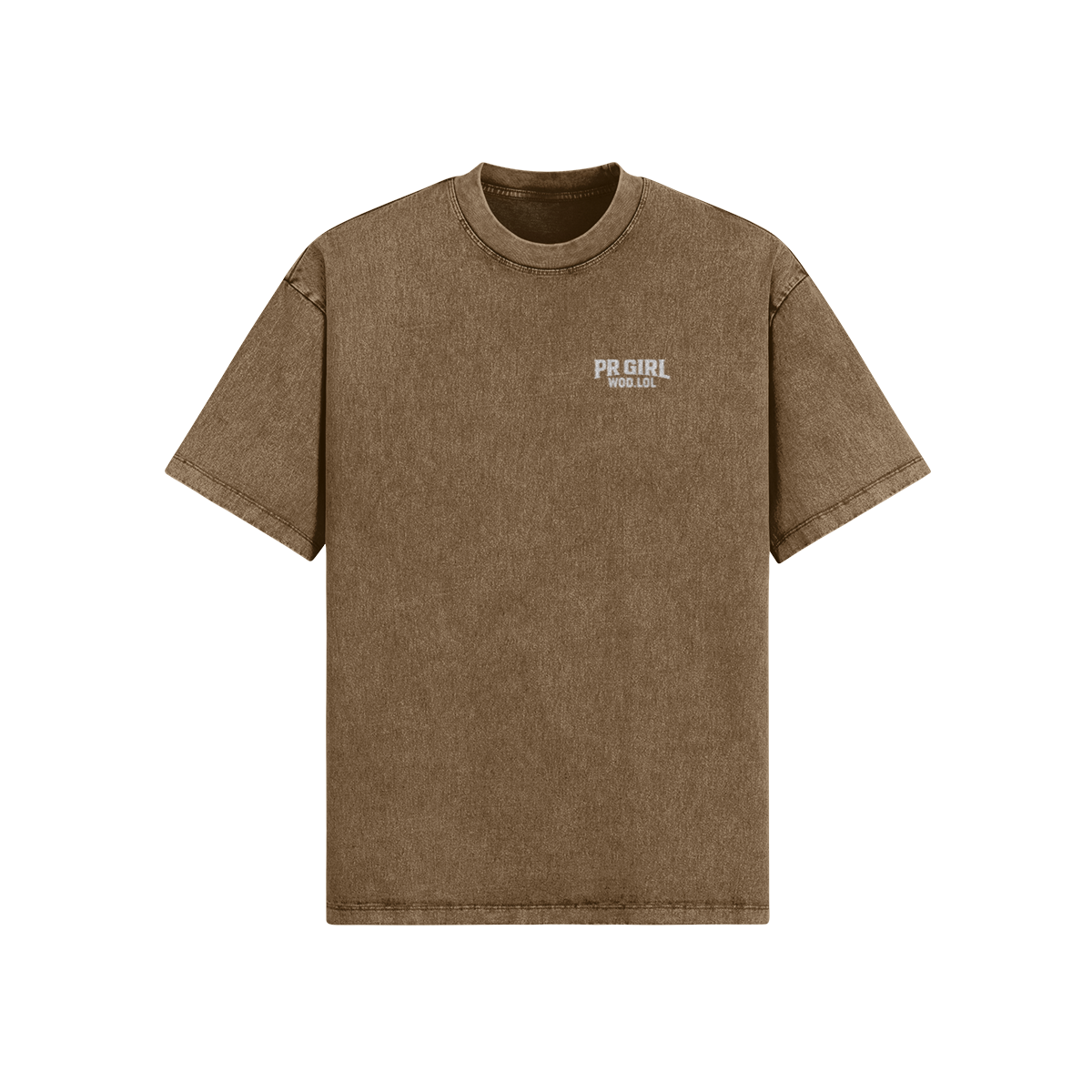 dos t-shirt oversize fitness délavé PR Girl Special Brune – WOD.LOL