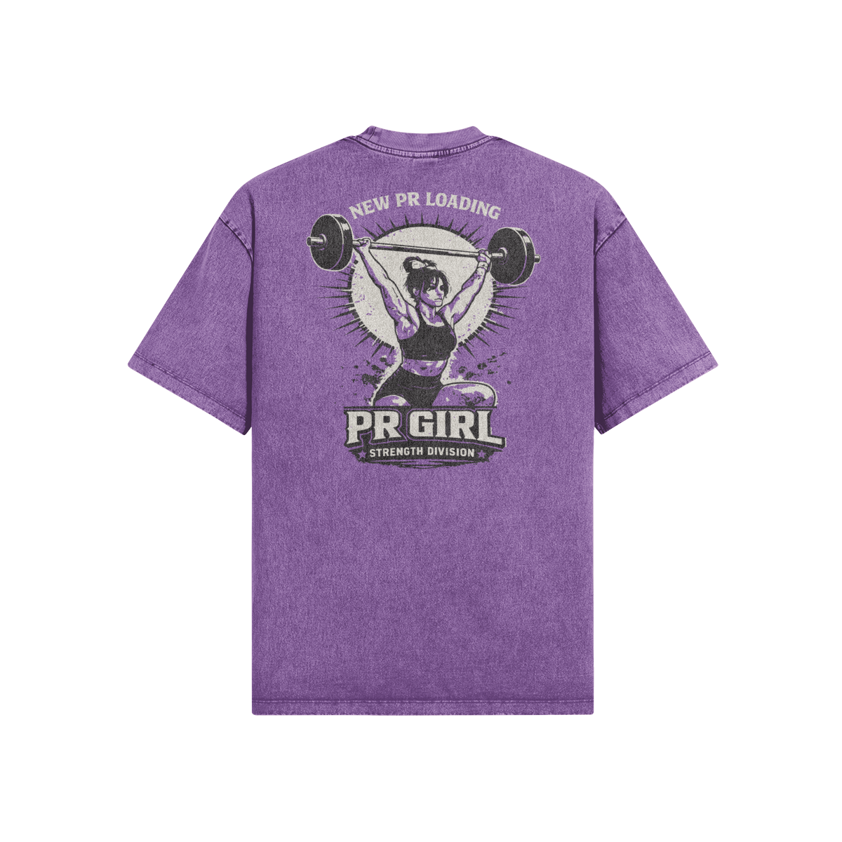 dos t-shirt training délavé PR Girl Special Brune – WOD.LOL